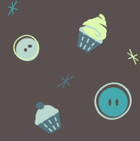Cupcake Seamless Tile Background