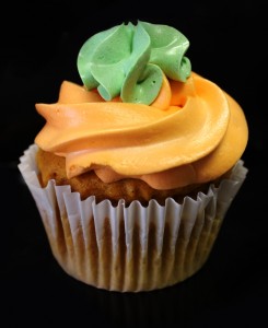 free pumpkin cupcake stock photo