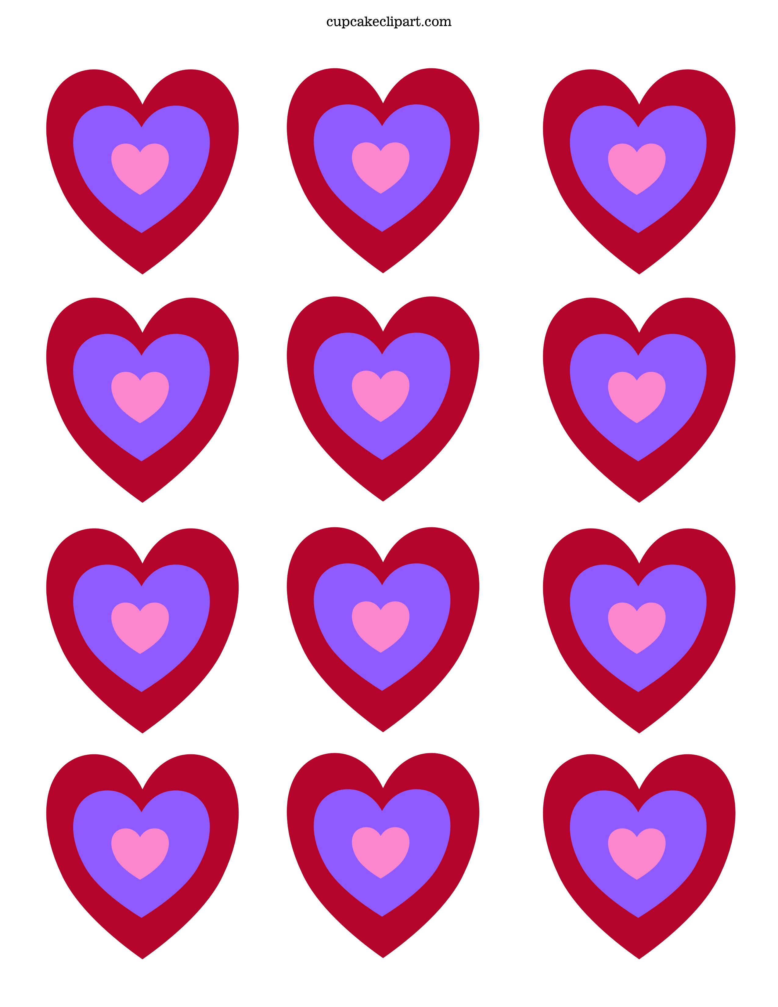 Tagged with: heart , printable cupcake toppers , valentine's day