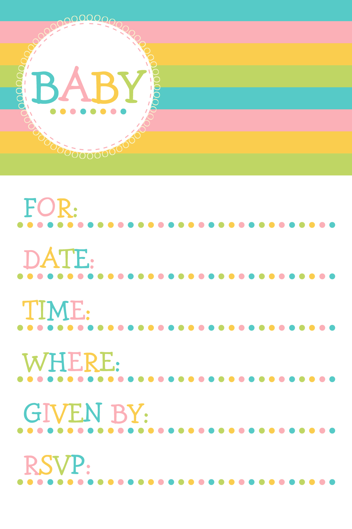 Free Printable Baby Shower Invitations | Cupcake Clipart
