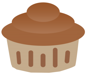 chocolate cupcake graphic