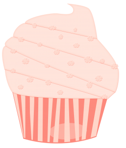 high resolution pink cupcake