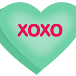 xoxo conversation heart