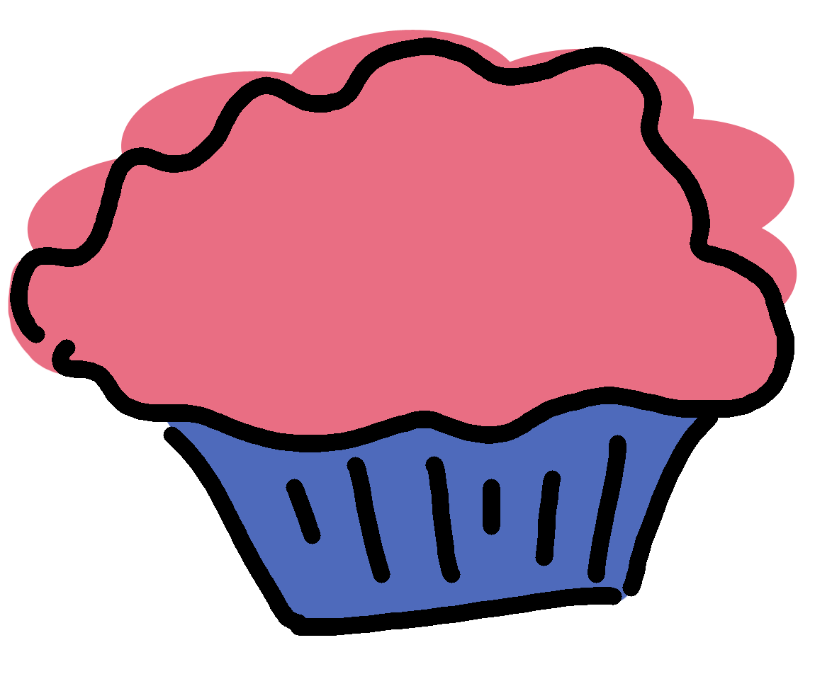 pink purple cupcake clipart