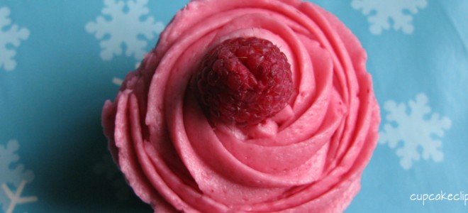 raspberry cupcake