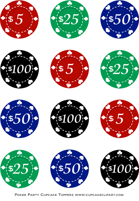 poker chip toppers